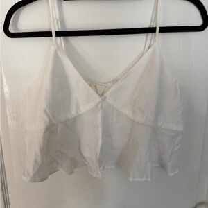 Sheer White Crop Top